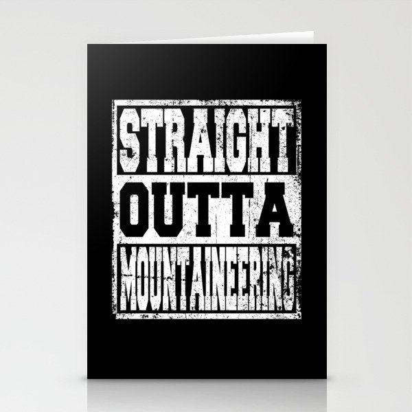 Mountaineering Saying Funny Stationery Cards