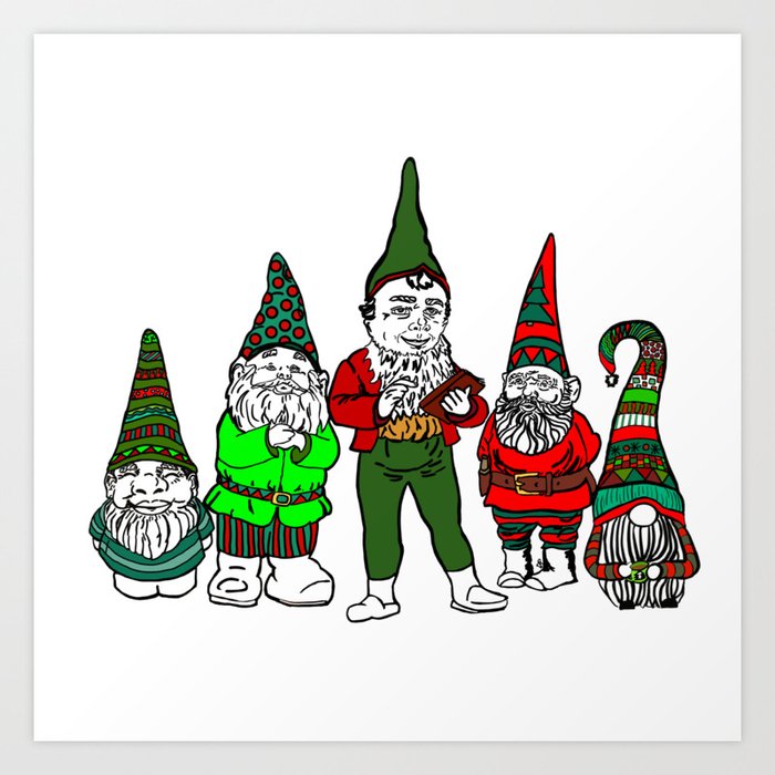 Gang of Gnomes Art Print