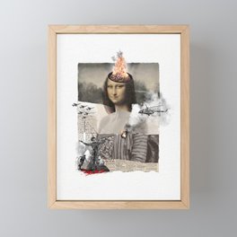 Girl on Fire Framed Mini Art Print