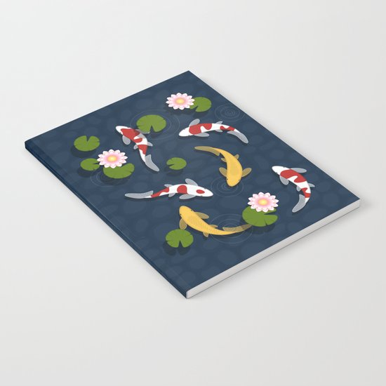 Japanese Koi Fish Pond Notebook