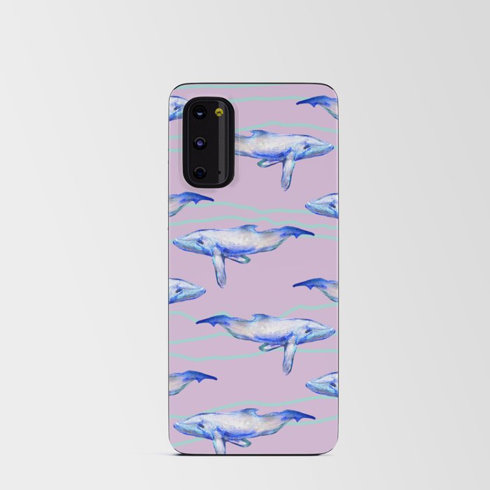 Orca SeaWorld Pink Blue whales  Android Card Case