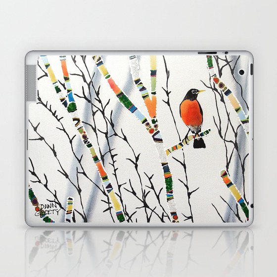 Songbird Winter Forest Laptop & iPad Skin