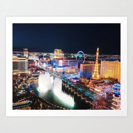 Vegas Strip Art Print