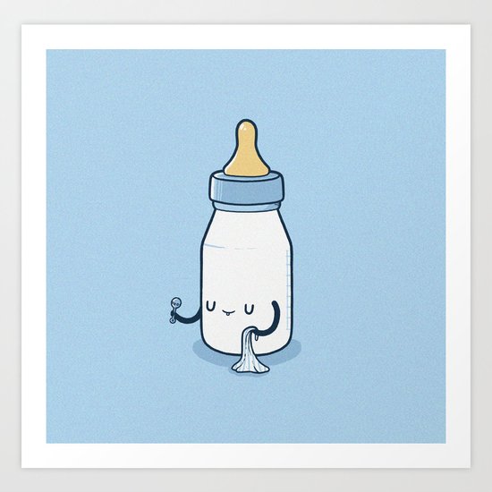 Baby Bottle Art Print