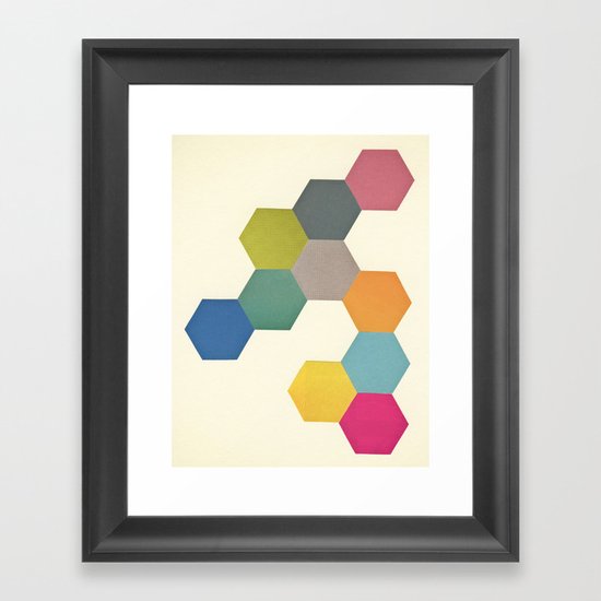 Honeycomb I Framed Art Print