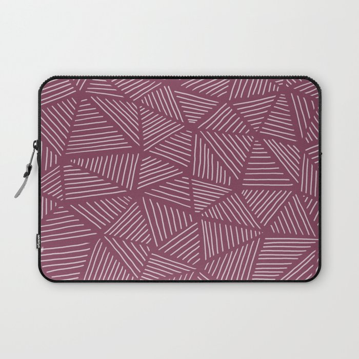 Mulberry Triangle Lines Laptop Sleeve