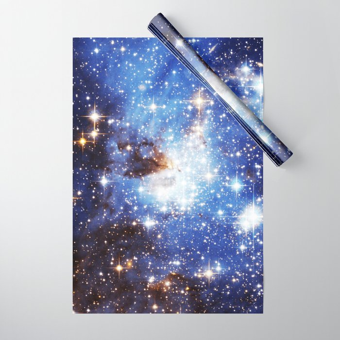 Blue Galaxy Wrapping Paper