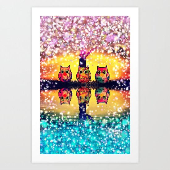 gorgeous owl-266 Art Print