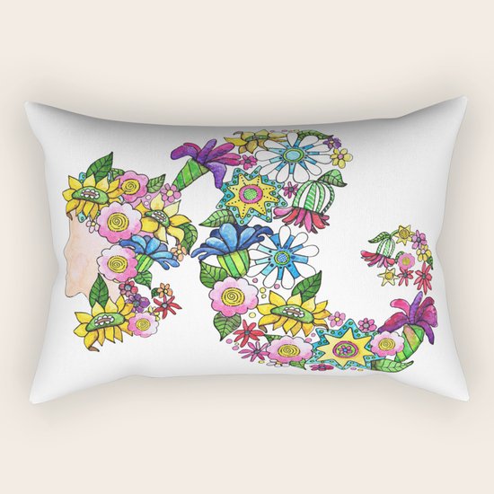 Blooming Rectangular Pillow