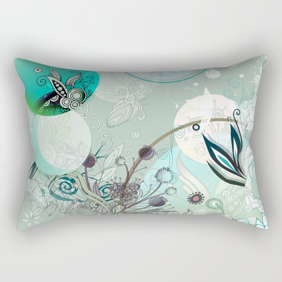 Floral collage Rectangular Pillow