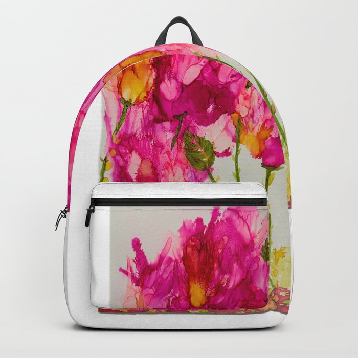 Magenta Flowers Backpack