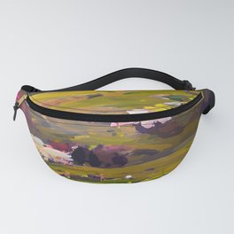 Flower Field and Volcano Fanny Pack