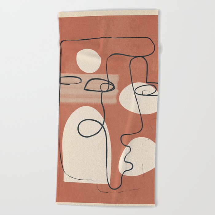 Abstract Minimal Art 01 Beach Towel