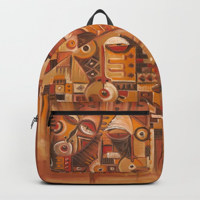 Home Sweet Home surreal African painting Backpack