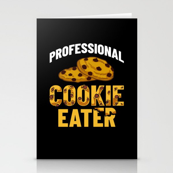 Chocolate Chip Cookie Recipe Dough Almond Stationery Cards