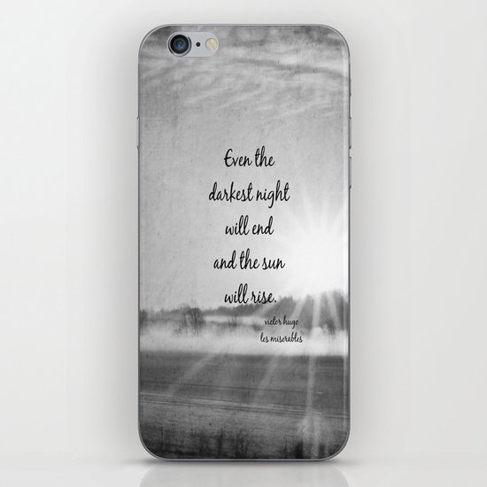 Les Miserables Quote Victor Hugo Iphone Skin By Kimberosephotography Society6