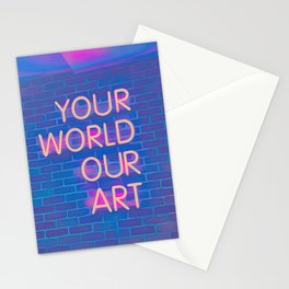 Your World Our Art Stationery Card