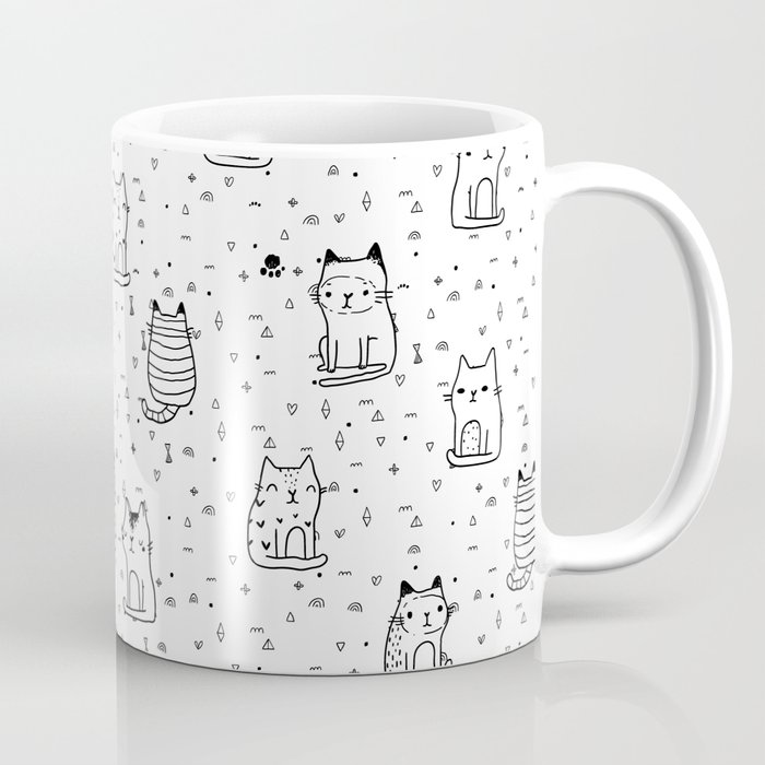 Doodle cute cats Coffee Mug