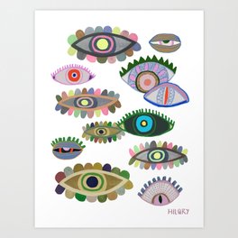 All Eyes Art Print