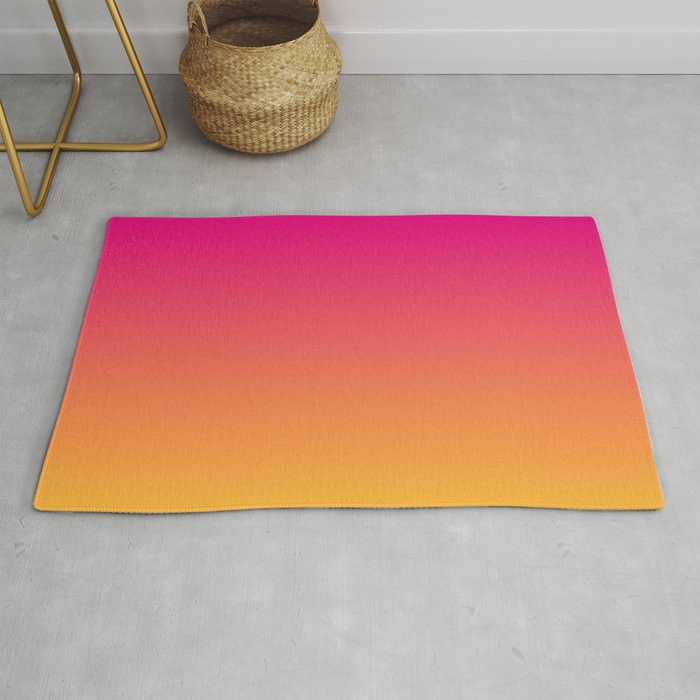 Ombre | Color Gradients | Gradient | Two Tone | Pink | Orange | Rug