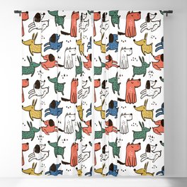 Dogs Animals Prints patterns Blackout Curtain