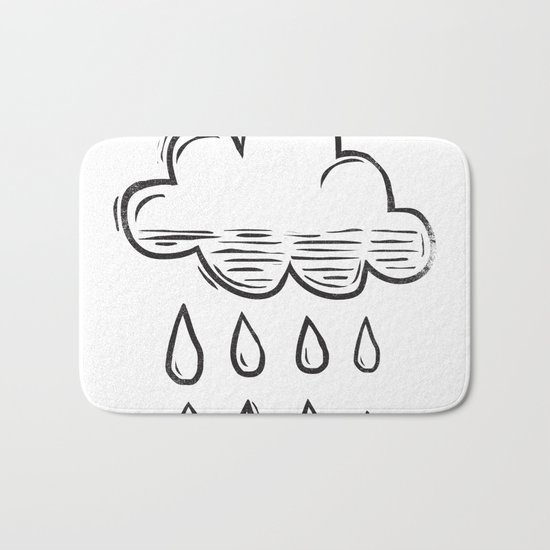 Rain cloud Bath Mat