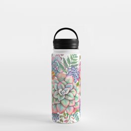 Watercolor Succulent #40 Water Bottle