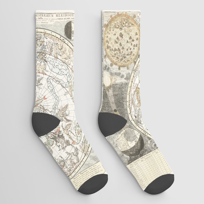 Star map of the Southern Starry Sky Socks