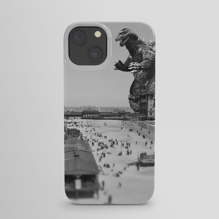 Old Time Godzilla in Atlantic City iPhone Case
