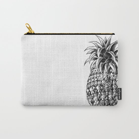 Ornate Pineapple Carry-All Pouch