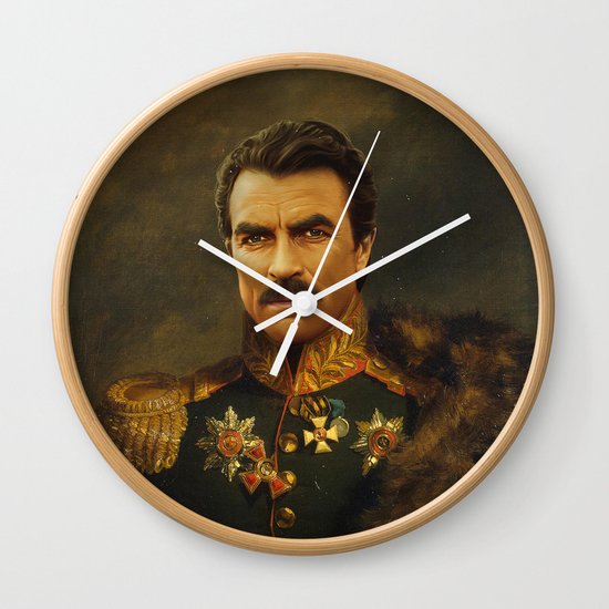 Tom Selleck - replaceface Wall Clock