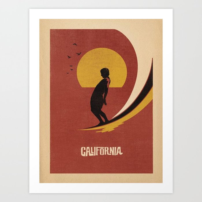 Society6 iPhone4/4S,5用 SURF GIRL by Nika Surfer Girl Art Prints, Framed & Recessed | Society6