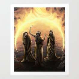 Attack on the Council Art Print
