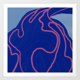 Volcanic abstract Art Print