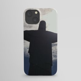 Brazil Photography - Christ The Redeemer Under The Cloudy Sky iPhone Case