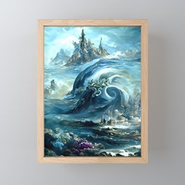 Ocean of Storm and Peace Framed Mini Art Print