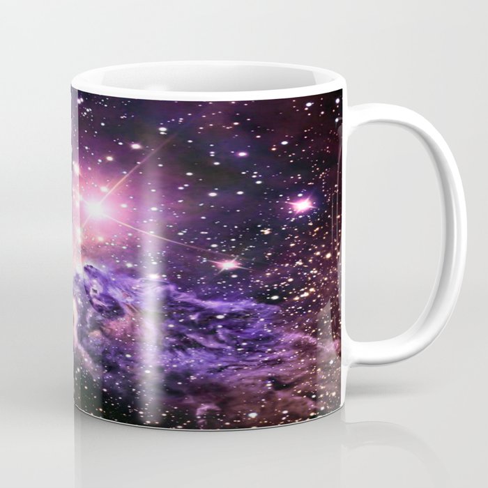 Fox Fur Nebula : Pink Purple Galaxy Coffee Mug