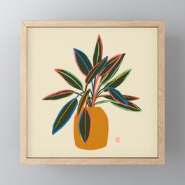 PLANT WITH COLOURFUL LEAVES  Framed Mini Art Print