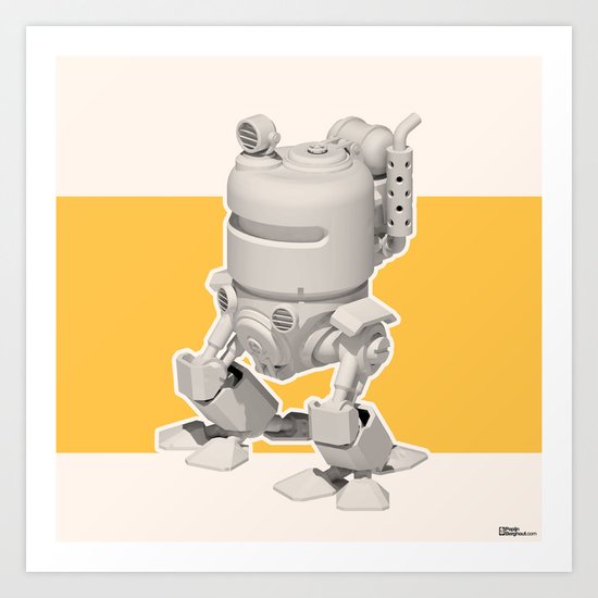 Exporers II - Robot Art Print