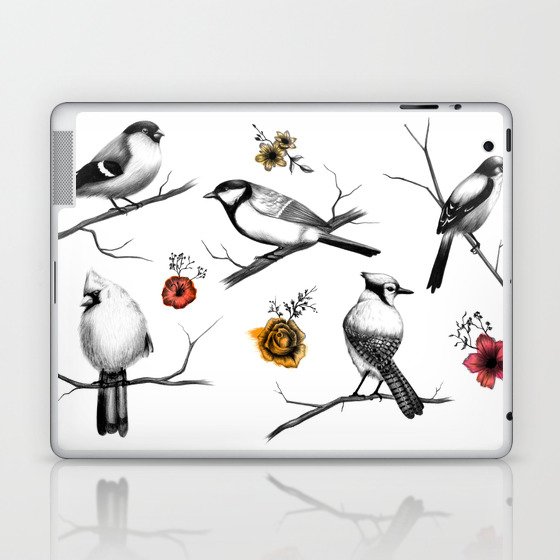 BIRDS & FLOWERS Laptop & iPad Skin