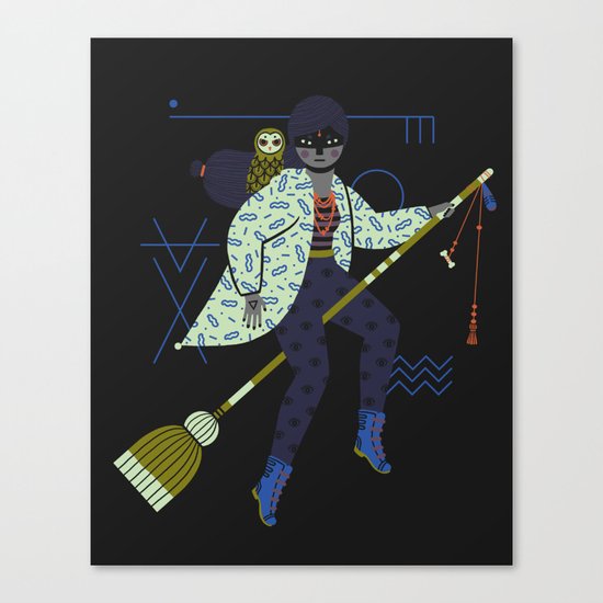 Witch Series: Broomstick Canvas Print