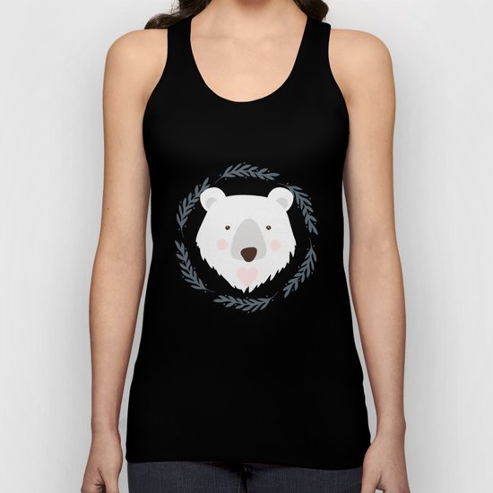 polar bear Unisex Tank Top