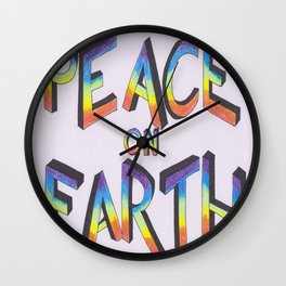 Let there be peace Wall Clock