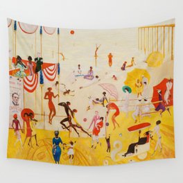 African American Masterpiece 'Summertime, Asbury Park, South' by Florine Stettheimer Wall Tapestry