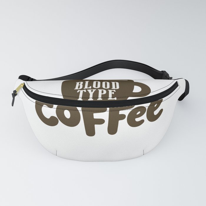 Blood Type Coffee, Coffee Lover Fanny Pack