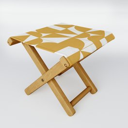 My Favorite Geometric Patterns No.13 - Mustard Yellow Folding Stool