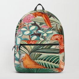 Vintage & Shabby Chic - Sepia Tropical Bird Garden Backpack