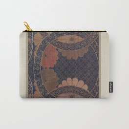 Verneuil - Japanese paper and fabric designs (1913) - 05: Ornamental patterns Carry-All Pouch | Ornamental, Oriental, Illumination, Art, Decorative, Fineart, Print, Textile, Asian, Fabric 