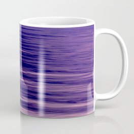 Movement of Water on a Calm Evening- Violet Abstraction Coffee Mug