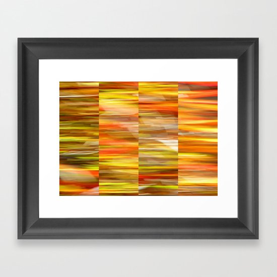 Saffron - Polyptych Framed Art Print